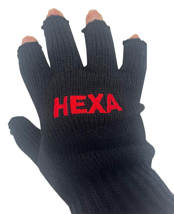 Handschuhe Kurzfinger 88% Acryl, 11% Polyester, 1% Elasthan inkl. ein Wort re/li gestickt
