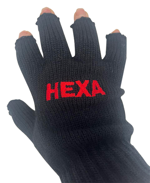 Handschuhe Kurzfinger inkl. ein Wort re/li gestickt