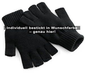 kurzfinger handschuhe winter Handschuhe Kurzfinger inkl. ein Wort re/li gestickt